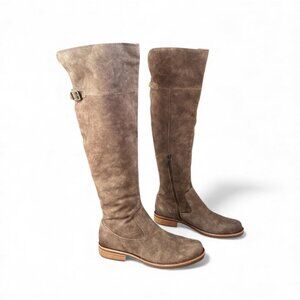 Kork Ease Addison Over The Knee Suede Leather Boots | Taupe Brown | Women’s size